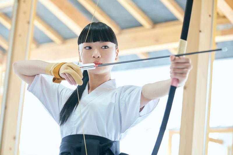 Kyudo experience at Hiroshima Castle, Japanese archery target practice - From changing clothes to taking your first shot