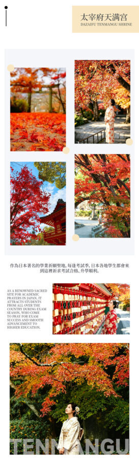 Kyushu Fukuoka & Saga Autumn Leaves One-Day Tour | Dazaifu Optional Kimono & Kyu-An & Night Maple - Daikouzenji, an old temple on the mountainside