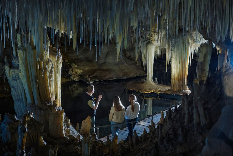 Lake Cave Tour in Margaret River - Inside the crystal chamber