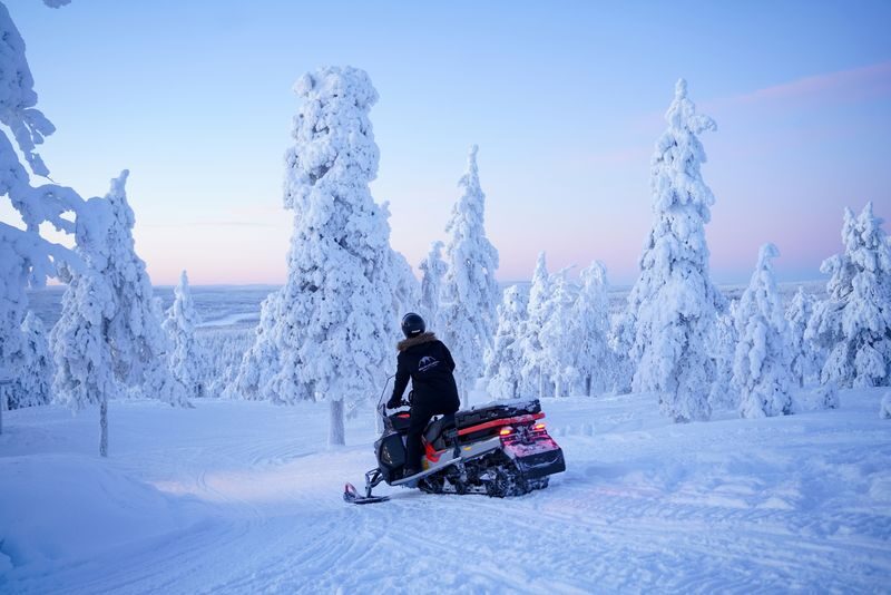 Lapland Snowmobile Experience - Getting ready for the snowmobile