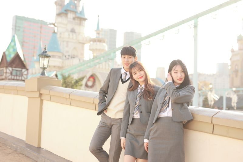Lotte World Ehwa Korean School Uniform Rental Experience - The Classroom Studio and Your Day Out