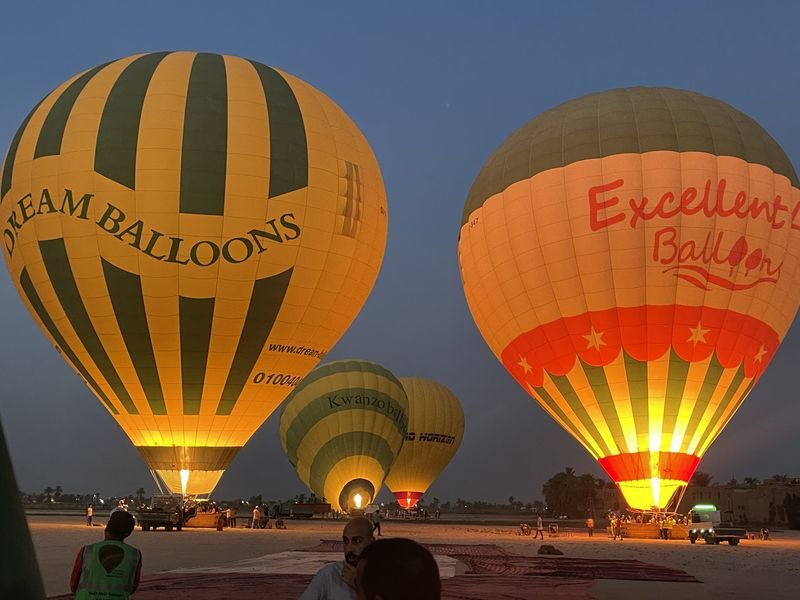 Luxor Sunrise Hot Air Balloon Ride over Luxor Relics - What 45 minutes in the air feels like on paper