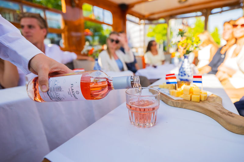 Luxury Saloon Boat Cruise with Optional Cheese & Wine in Amsterdam - A saloon boat, not a floating dining room