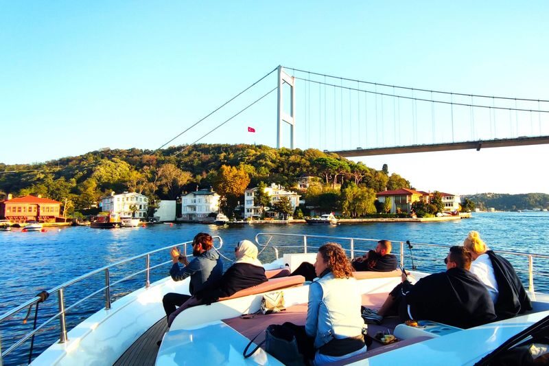 Luxury Sunset Yacht Cruise on Bosphorus Strait with Snacks - Setting off from Kabatas