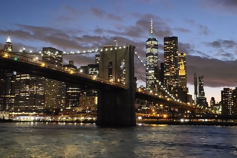 Manhattan Skyline and Statue of Liberty Night Cruise in New York - The Hudson River and the Statue of Liberty