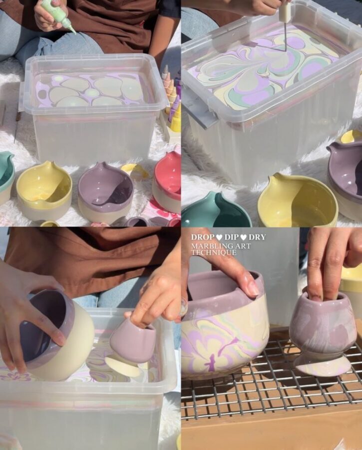 Marbling Art Workshop in Bangkok - Choosing an object that suits your trip