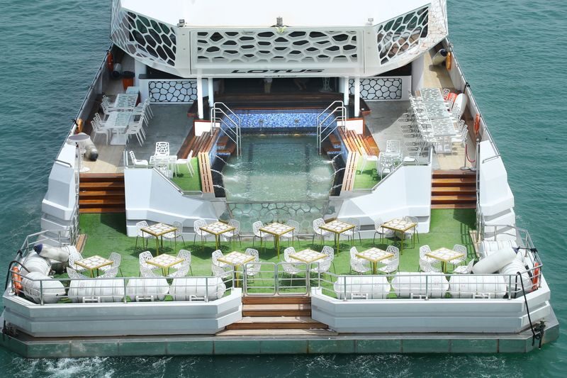 Mega Yacht cruise trip from Dubai - Boarding at Pier 7, then setting sail