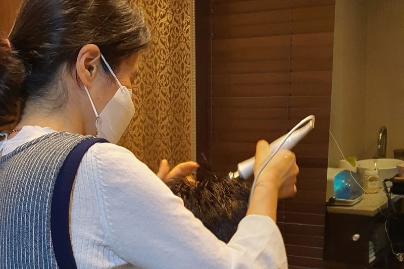 Monad Busan: Head Spa Waterfall Therapy & K-Beauty Scalp Care - The scalp analysis sets the tone
