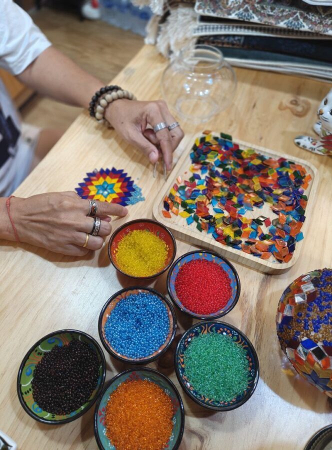 Mosaic Lamp Workshop in Singapore - From Turkish craft background to your own design