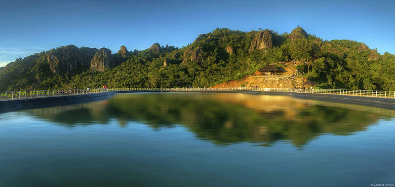 Mount Api Purba, Embung Nglanggeran and Srigethuk Waterfall - Embung Nglanggeran: a brief look at a hilltop reservoir