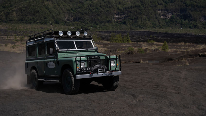 Mount Batur & Kintamani Tour by 4WD Land Rover - Black lava and sand by Land Rover