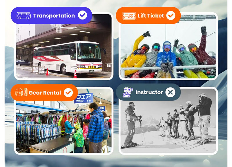 Mt Rokko Snow Park and Arima Onsen Ski Tour from Osaka - Five hours for snow play or beginner skiing