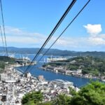 Mt. Senkoji Ropeway - At the summit: observation deck, temple and island views