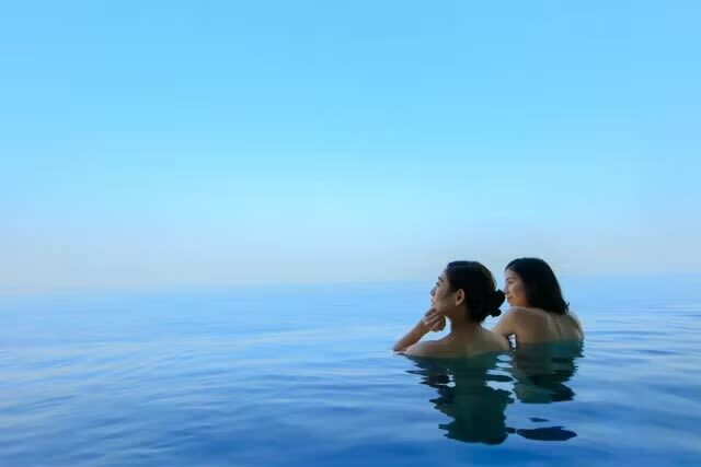Ocean Spa Fuua - Start with the open-air standing bath