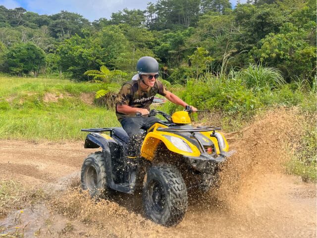 Okinawa ATV Jungle Buggy Tour | No License Required, Rain or Shine, Ages 5+ Welcome | Nago/Nanjo Locations Available - Learning the ATV before the trail