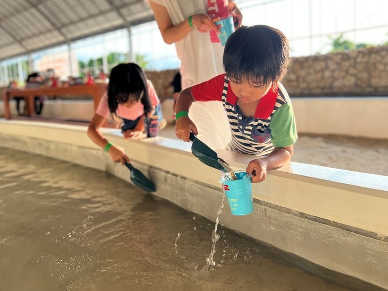 Okinawa Fishing Treasure Hunt Adventure Kingdom (All-weather Indoor Parent-Child Park-Fishing and Digging for Treasure) - Fishing small creatures, one station at a time