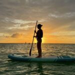 Okinawa: Miyako Island Healing Sunset SUP Pickup/drop-off available - Paddling through the evening light