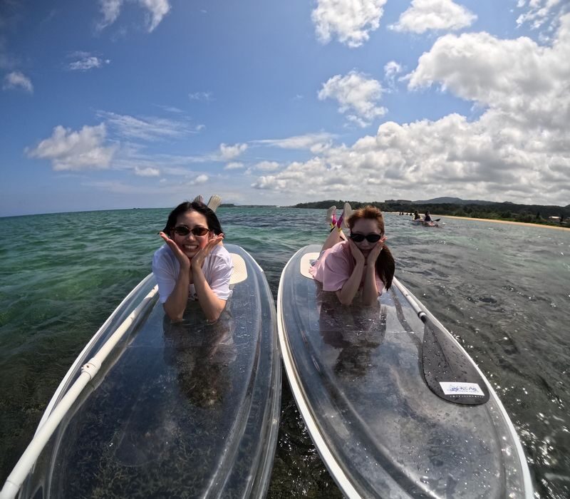 Okinawa Onna Village: Clear SUP Experience (with photo shoot) - What the hour on the water is like