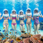 Okinawa: Onna Village Underwater Walk Experience by Boat (Free Go Pro Rental) - The helmet, air hose and walk on the seabed