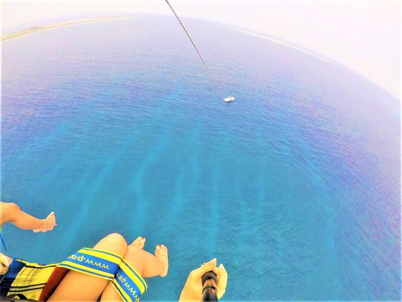 Okinawa Parasailing - A gentle lift, then a wide-open view