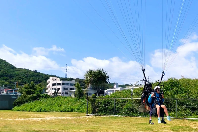 Okinawa Powered Paragliding Experience (Family Flights Available) - Getting to the take-off site from Midtown Mall