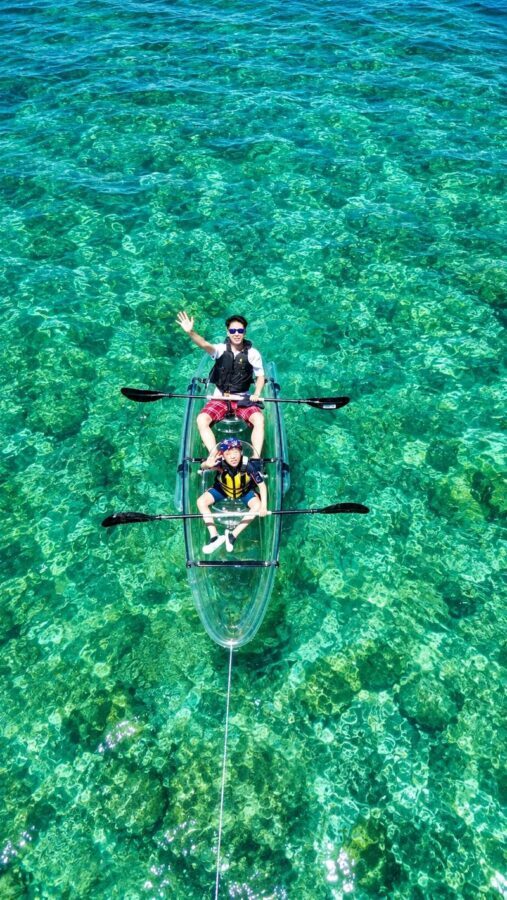Okinawa: Sea walk experience with clear kayak in Onna Village (with GoPro filming) - From departure to return at Marine Club Claire