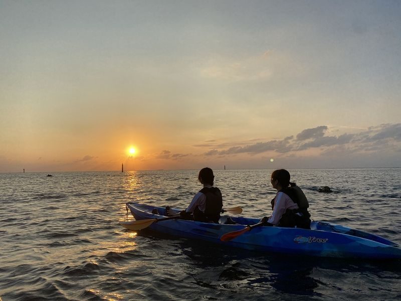 Okinawa Sunset Kayak Tour with Photos - Watching the light change from water level