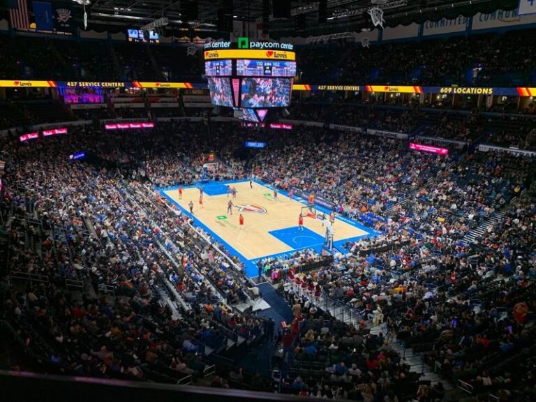 Oklahoma City Thunder Basketball Game at Paycom Center - Paycom Center puts you in downtown Oklahoma City