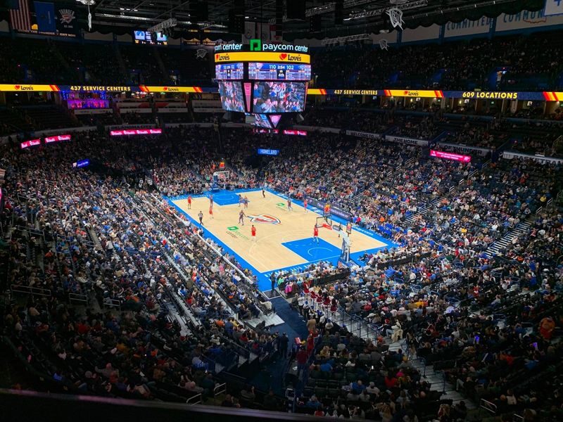 Oklahoma City Thunder Basketball Game at Paycom Center - Paycom Center puts you in downtown Oklahoma City