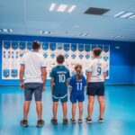 Orange Velodrome Stadium in Marseille - The changing rooms, VIP boxes and press room