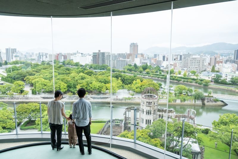Orizuru Tower Admission Ticket in Hiroshima - Follow the Sampo ramp through the art