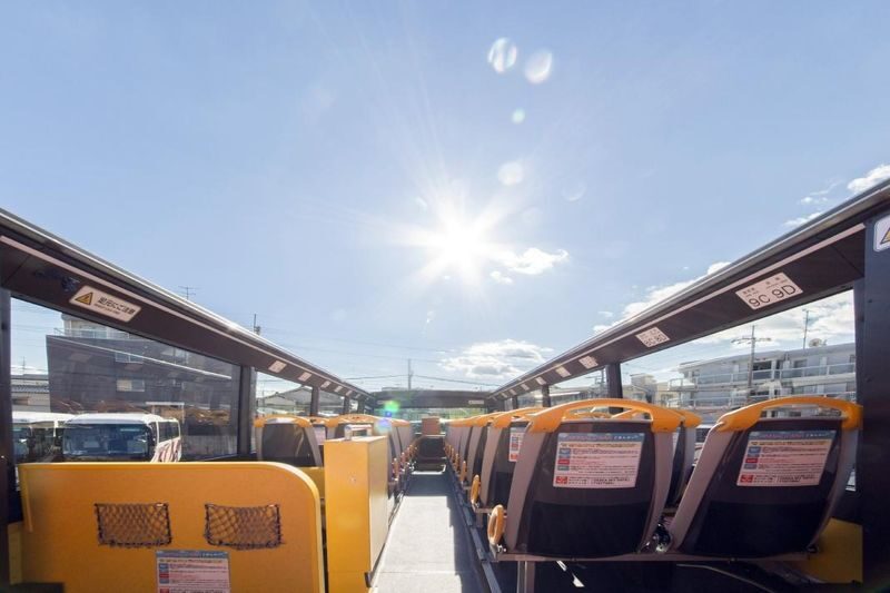 Osaka Sky Vista Double-Decker Open-Top Bus Tour - What the ride feels like from the upper deck