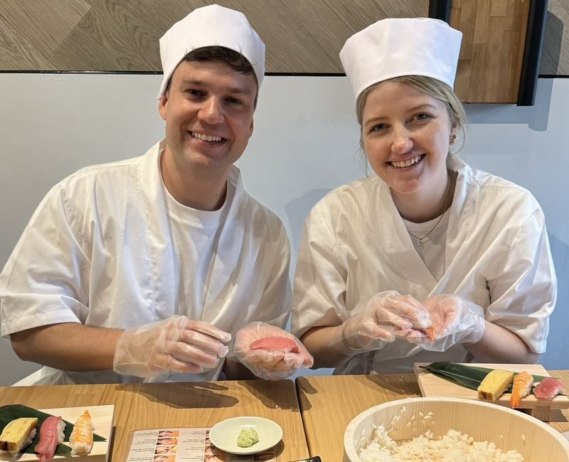 Osaka Sushi Making Class - From the first rice shape to the last bite