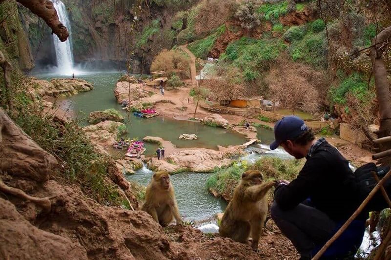 Ouzoud Waterfalls With Boat Ride Tour From Marrakech - First views of the waterfall