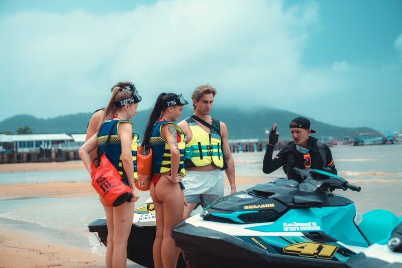 Pattaya 3 Islands Hopping Jet Ski 4h Adventure - Riding out toward Monkey Island