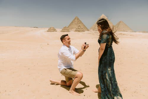 Photography Session at the Giza Pyramids - The Panorama, Great Pyramid, and Sphinx