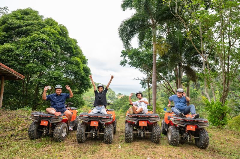 Phuket Jungle Extreme Atv & Zipline - Learning the ATV before the rough track
