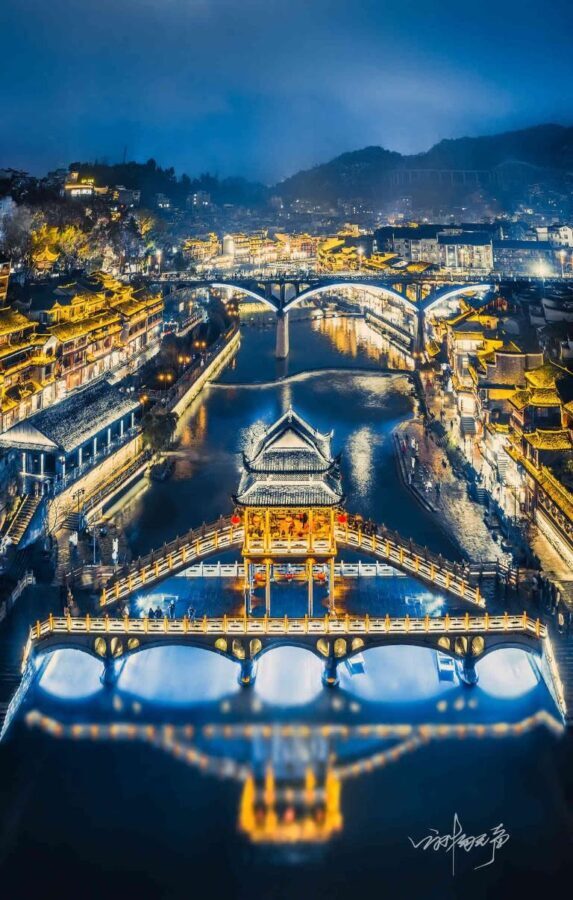 Private Guided Day Tour from Zhangjiajie to Furong Ancient Town + Fenghuang Ancient City/Morong Miao Village - Fenghuang: riverside houses and a city visit