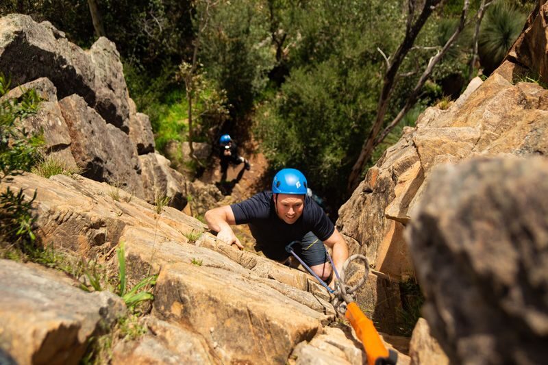 Rock Climbing and Abseiling Adventure in Adelaide - Training first, then the rock