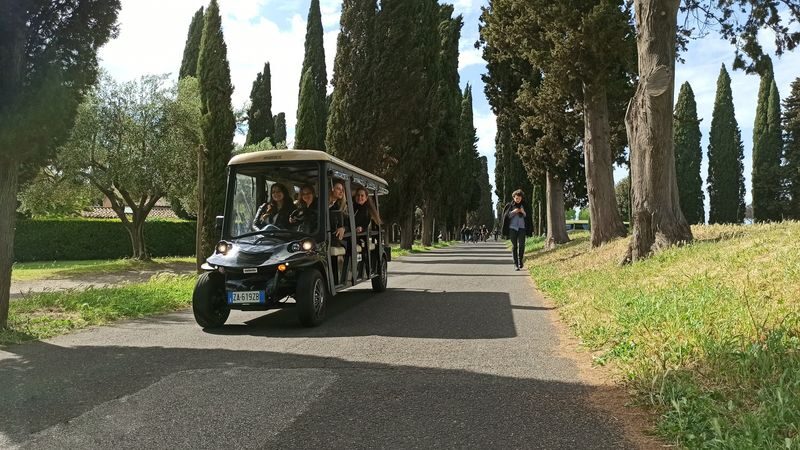 Rome Catacombs of St. Callixtus Half-Day Guided Tour - Following the Appian Way by golf cart