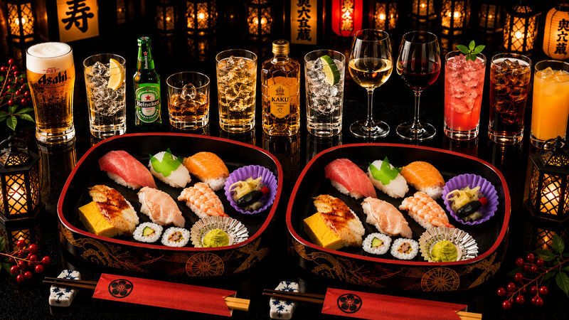 Samurai Restaurant Ticket with Sushi, 1 Drink & Matcha Sweet Set 18+ - What happens during the visit