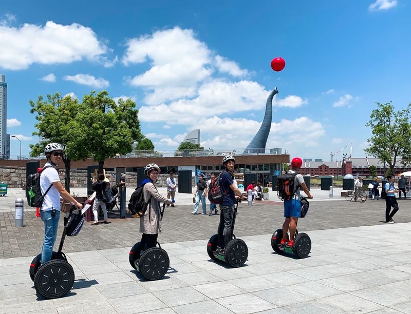Segway Tour in Yokohama - Practice before the city ride