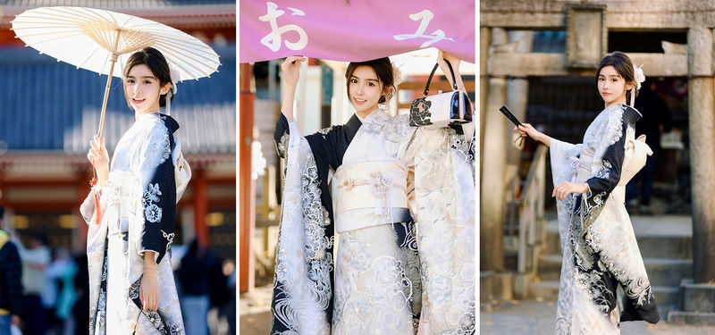 Senso-ji Kimono Photography and Kimono Rental: Choose from a variety of kimonos at a single flat rate, one-stop service, professional photography - Dressing, hair and the hour before photos