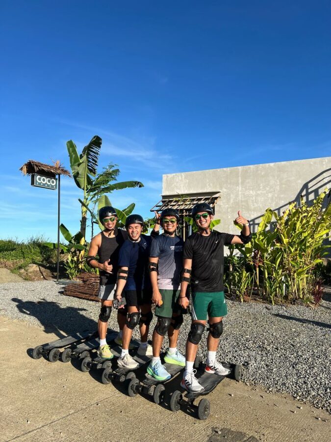 Siargao: eSkate Tour at Cloud 9, No Experience Needed - Coconut groves, villages, and Catangnan Bridge