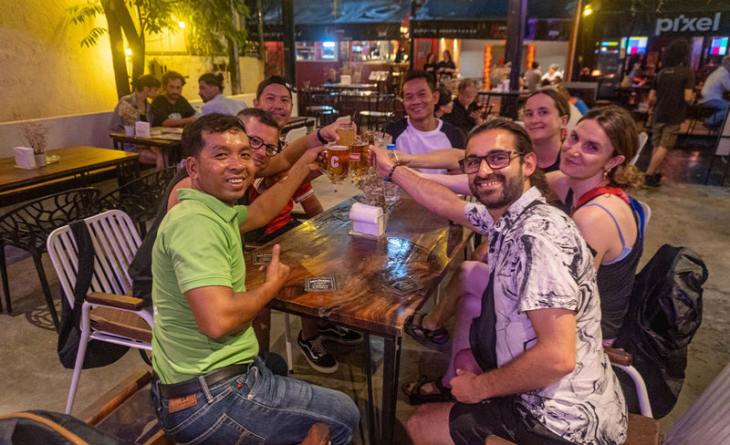 Siem Reap 4.5-Hour Evening Street Food Discovery - Riding between Siem Reap’s food stops