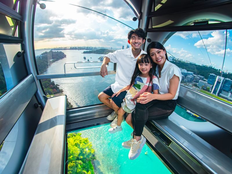 Singapore Cable Car SkyPass - What you see between Mount Faber and Sentosa