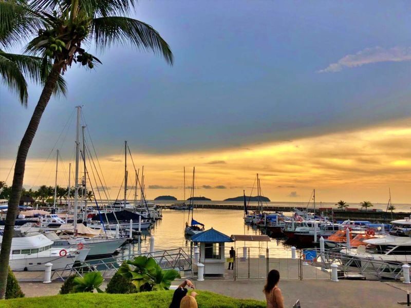 Sunset and City Night Dinner Cruise with Complimentary Drinks in Kota Kinabalu - Islands, water villages and the sunset