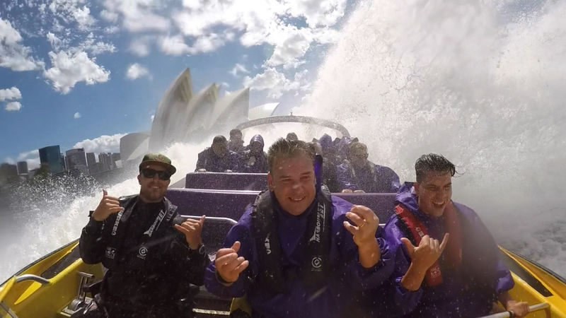 Sydney Harbour Jet Boat Adventure - The harbour sights between the spins