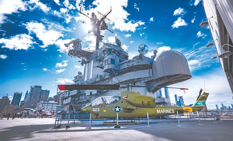 The Intrepid Museum - The flight deck: aircraft at close range