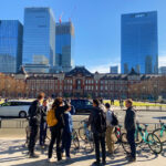 Tokyo 3-Hour Bike/E-bike Tour of the Central City Areas - The middle stretch: city streets, stadium and Harajuku